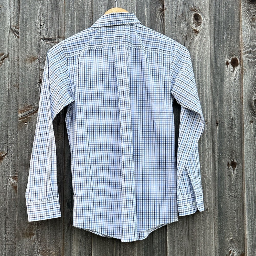 Class Club Blue and White Plaid Boys Shirt - Picture 5 of 7